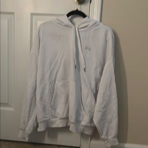 Alo White Hoodie with Logo